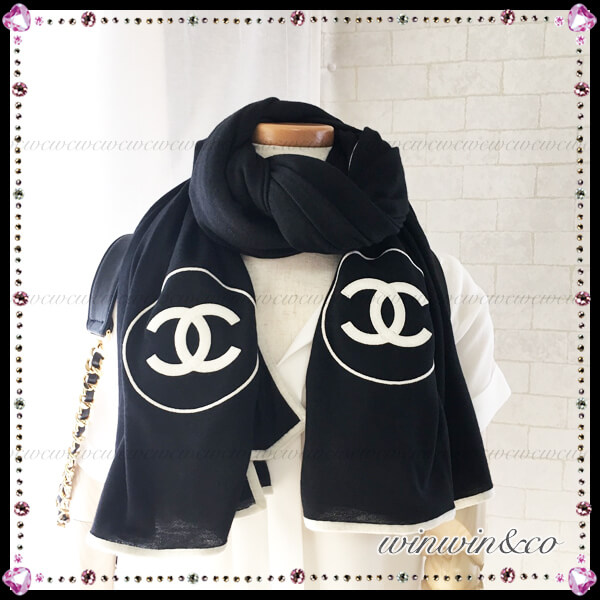 シャネル ウール スカーフおしゃれ必須アイテムストール シャネルショッパー 9072402