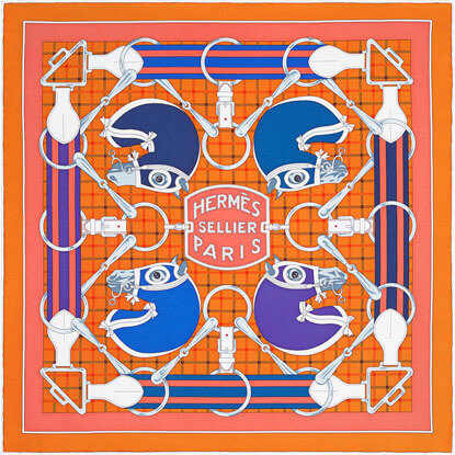大人気新作 エルメススーパーコピー オレンジBOX付★45x45cm★Tatersale H891657S 02