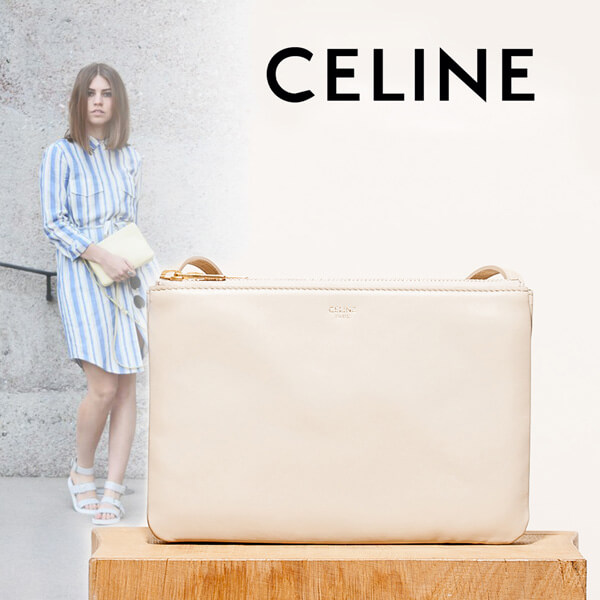 セリーヌスーパーコピー リネンスモールトリオバッグ ホワイト 9073105