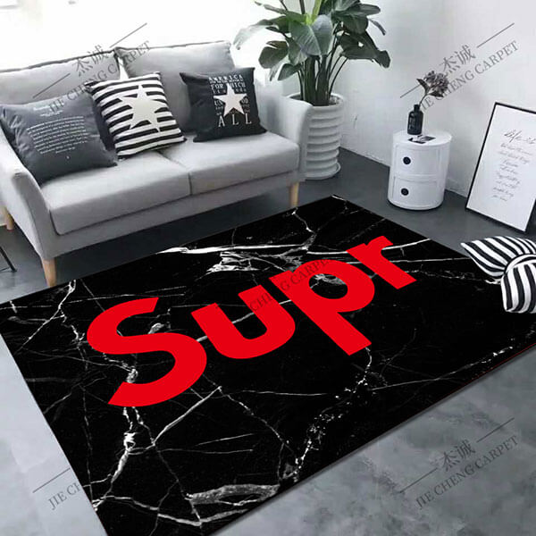 シュプリームラグカーペット 洗えるラグ 滑り止め ウォッシャブル シュプリーム 絨毯 敷物 3色 9082309