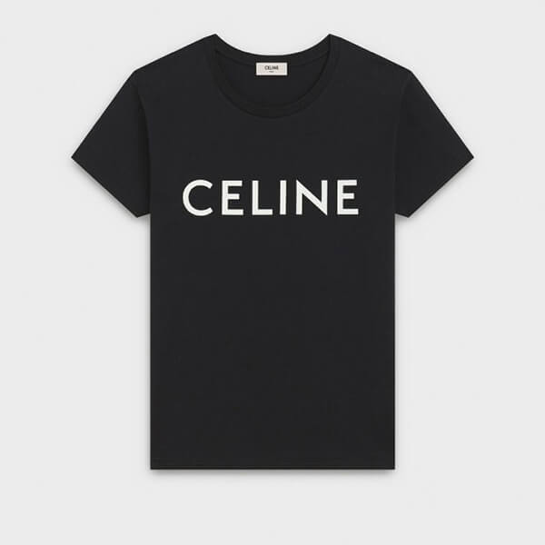 ★超人気 セリーヌ tシャツ 激安 偽物 クルーネック ロゴTシャツ  2色 2X308916G.38A