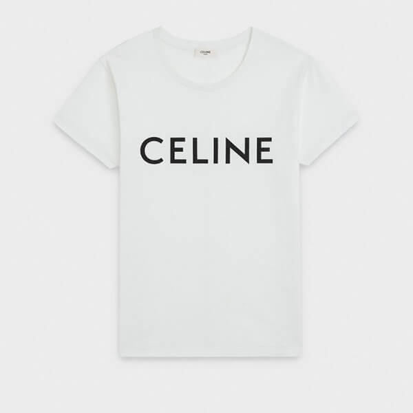 ★超人気 セリーヌ tシャツ 激安 偽物 クルーネック ロゴTシャツ  2色 2X308916G.38A