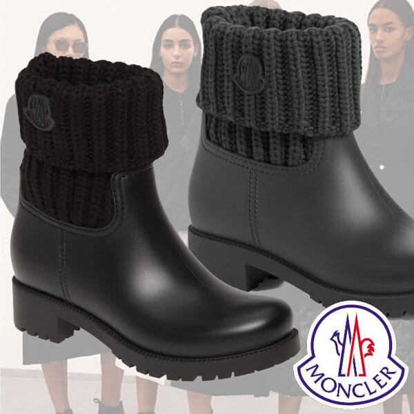 モンクレール 偽物 Ginette カジュアル ニットカフ ブーツ201027a18
