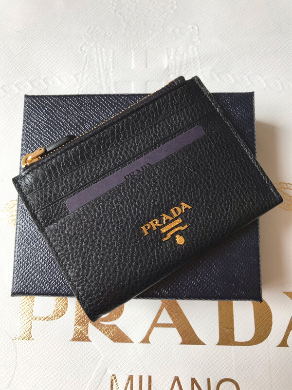 選べるお色≪プラダ≫偽物カードコインケースIMC026≪VITELLO GRAIN≫D1H0289