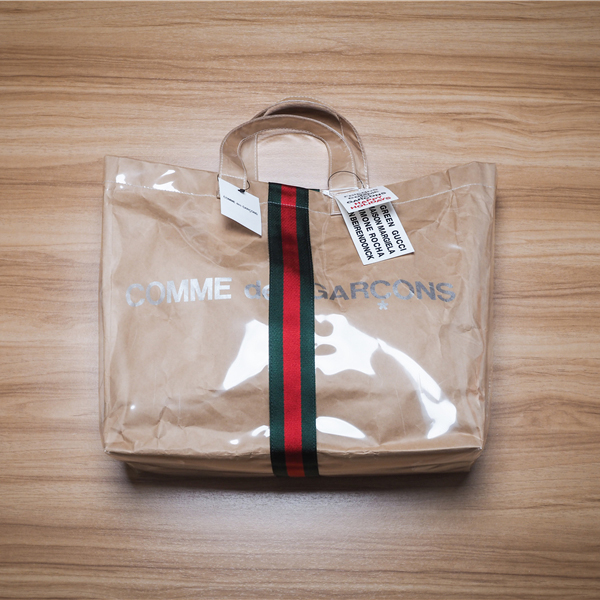 グッチ×comme des garcons スーパーコピーコラボ トートバッグ コムデギャルソンh0695