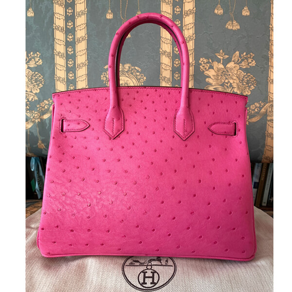 エルメス バーキン30 コピー究極セレブ オーストリッチ Rose Tyrien x SPK07