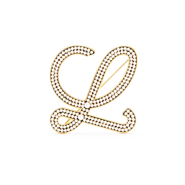 ロエベ  コピー ブローチ (メタル＆パール) J000236X03