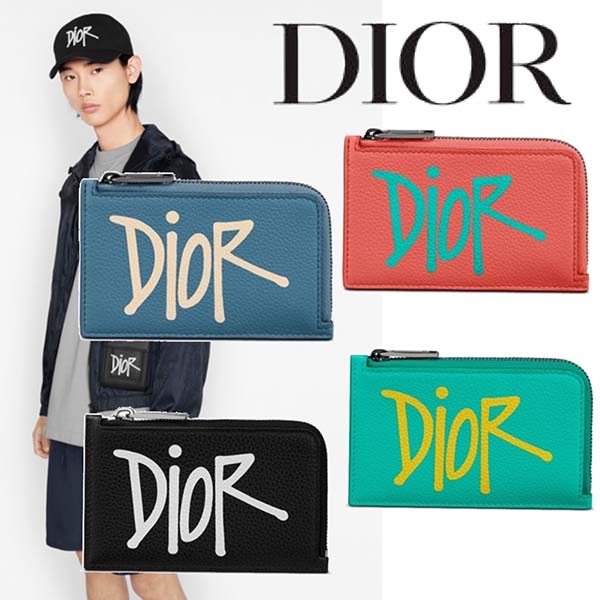 ディオール & SHAWN コラボ カードケース付 コインケース2112605