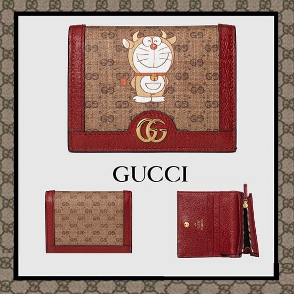DORAEMON x グッチ ミニ財布 (コイン＆紙幣入れ付き) 654541