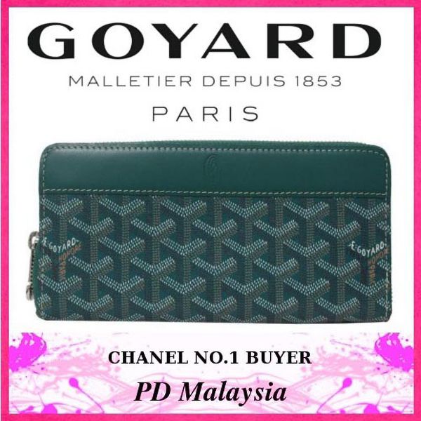 ★ゴヤール/ゴヤール スーパーコピー★シルバー×ジップ長財布×グリーン★新作★  21032507