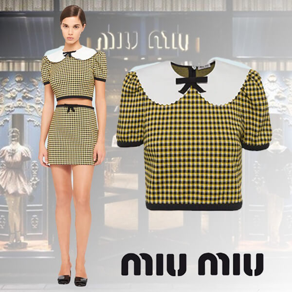 ★大人気★】 ミュウミュウ ☆ スーパーコピー ジャージー トップMJN275_1YQE_F0F06