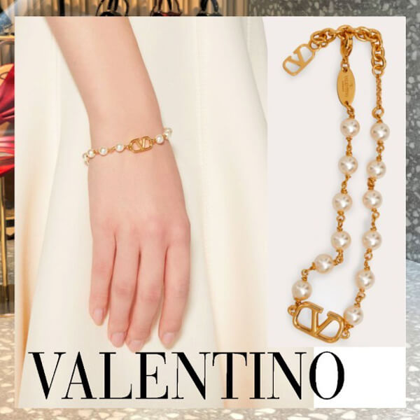 ヴァレンティノ コピー VLOGOパールブレスレット日本未入荷 21033120