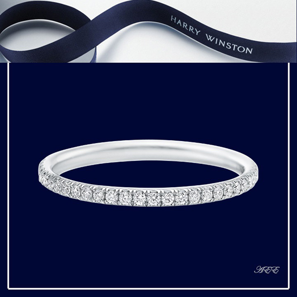 ハリーウィンストン 偽物 [マイクロパヴェ・ハーフ・エタニティリング] 21040706