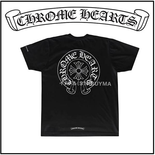 スーパーコピー ちゃんと 届いた クロムハーツ Tシャツ 偽物 CH Horseshoe Tee Black 21042629