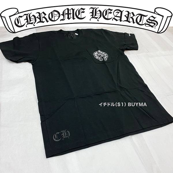 スーパーコピー ちゃんと 届いた クロムハーツ Tシャツ 偽物 CH Horseshoe Tee Black 21042629