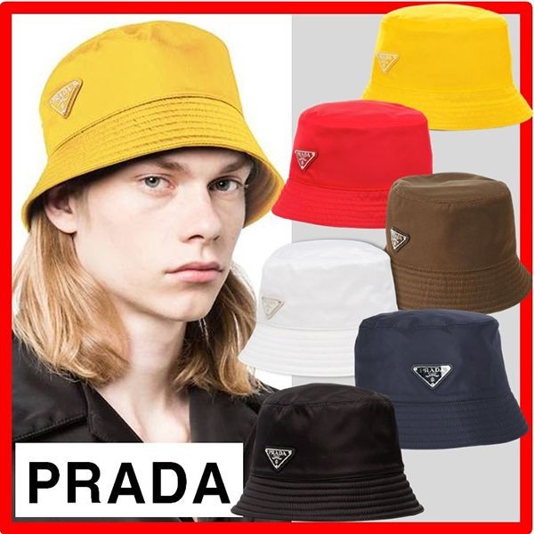 ☆21SS☆プラダ バケットハット  コピー☆LOGO ナイロン バケットハット☆21063001