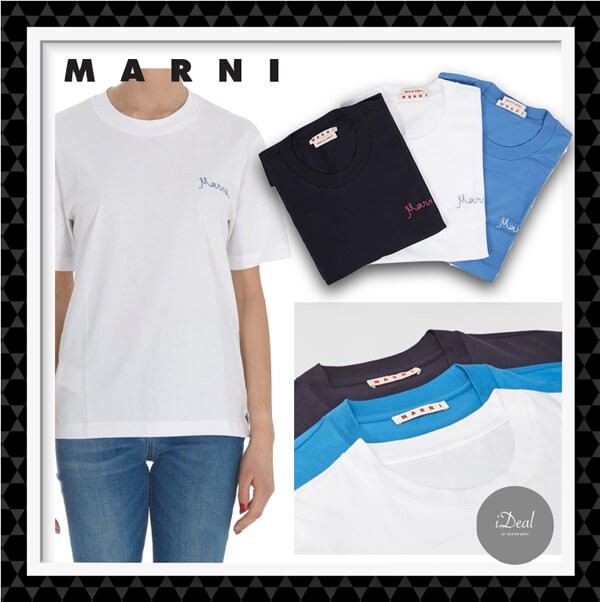 お得3カラー♪オーバーサイズロゴTシャツ コピー 3枚セット【マルニ】 21070227