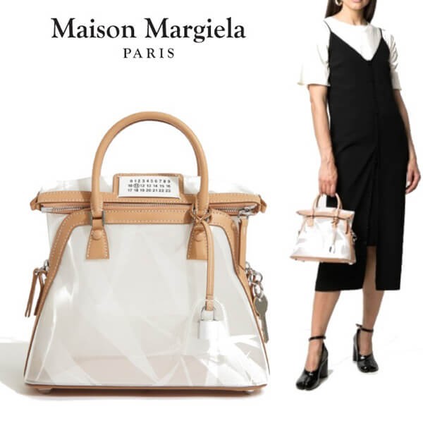 【お洒落に♪】マルジェラ 5ac 偽物★ミニバッグ クリアS56WG 0082 PS721