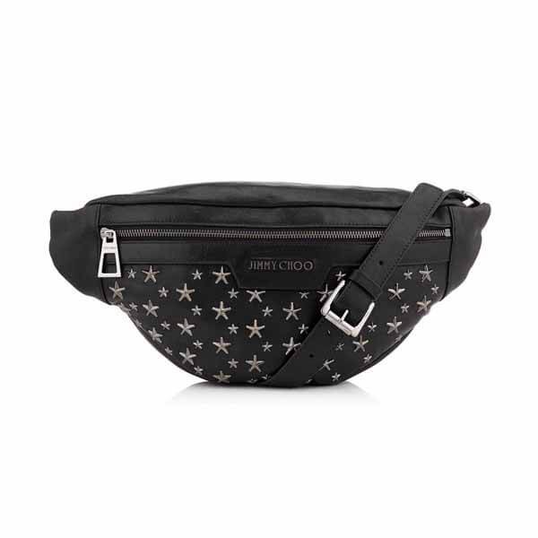 ジミーチュウ ショルダーバッグ 偽物 《新作入荷》ガンメタルスターズ付DERRY ブラック21072717