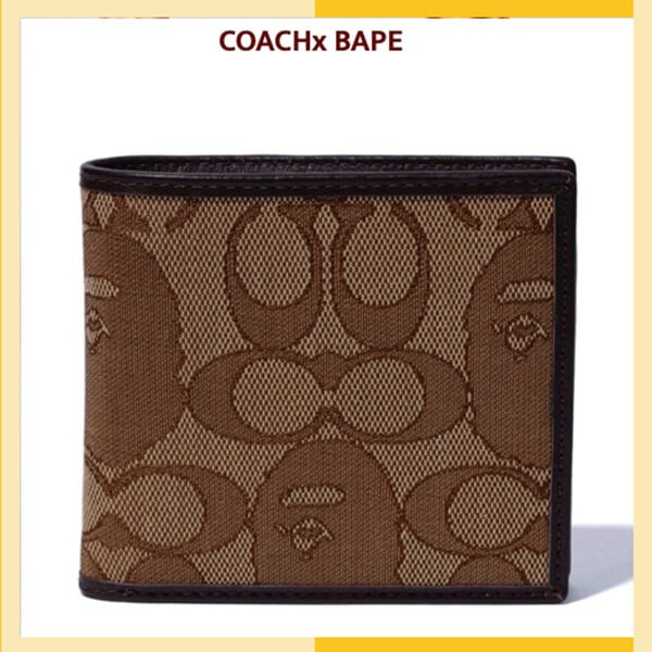 【コーチ×エイプ 偽物】人気コラボ！ 折り畳み財布シグネチャー 21072805