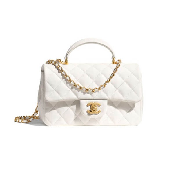 シャネル トップハンドル 偽物★ミニ フラップ バッグ AS2431 B05607 10601