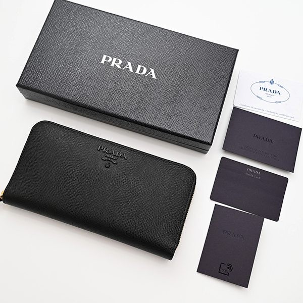即納品 2021SS プラダ コピー★サフィアーノレザー 長財布 1ML506_2EBW_F0002