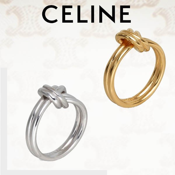 【セリーヌ リング 偽物】ノットダブルリング指輪・リング 21081302