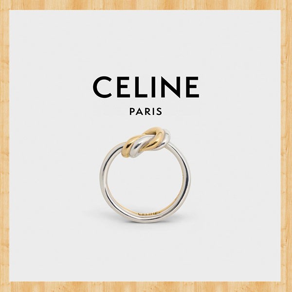 日本完売品＊セリーヌ＊ノットダブルリング コピー＊２色＊指輪 46P456BIG.35GS