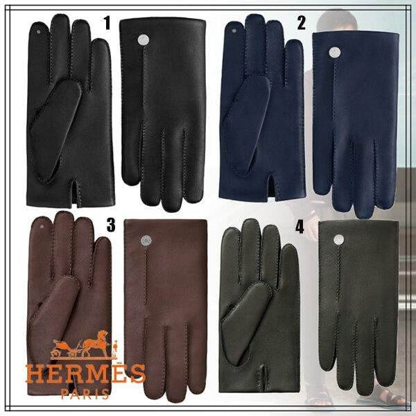 2021SS エルメス ネルヴィーユ 手袋 偽物 Nervure H172043G 02080