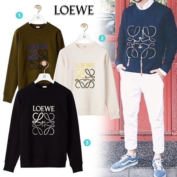 【ロエベ スウェット コピー】21AW アナグラムコットンスウェットシャツ H526Y24J07