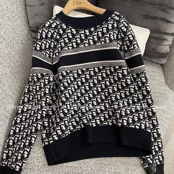 《大人気》【ディオール セーター コピー】21/22AW新作 リバーシブル クルーネック セーター 054S55AM055_X5820