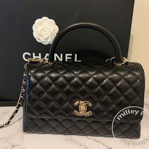 スーパーコピー 優良サイト シャネル 偽物 ココハンドル Mサイズ ハンドバッグ  A92991B05061
