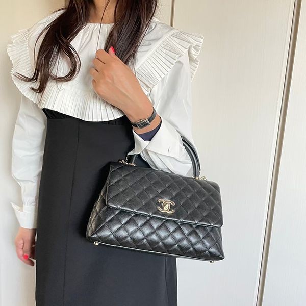 スーパーコピー 優良サイト シャネル 偽物 ココハンドル Mサイズ ハンドバッグ  A92991B05061