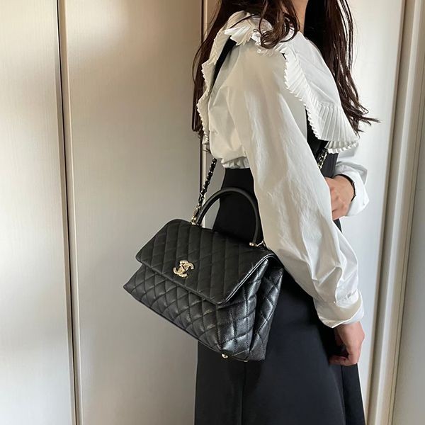 スーパーコピー 優良サイト シャネル 偽物 ココハンドル Mサイズ ハンドバッグ  A92991B05061