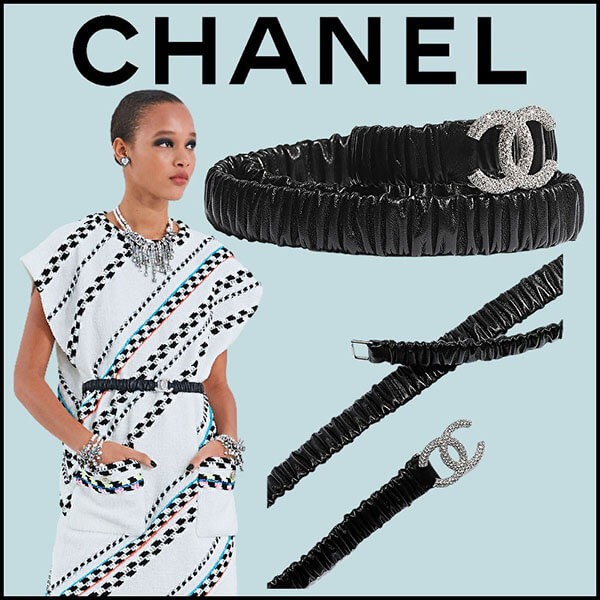 すぐ届く！★シャネル ベルト 偽物★メタル&ストラス ベルト AA7393B0496294305