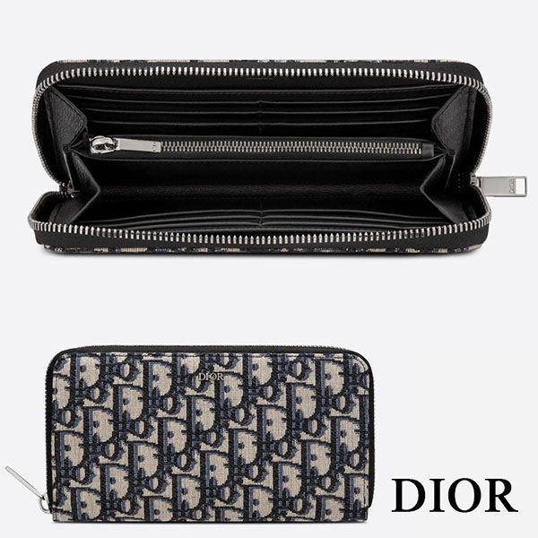 ディオール オブリークジャカード ロングジップウォレット偽物 2ESBC252YSE