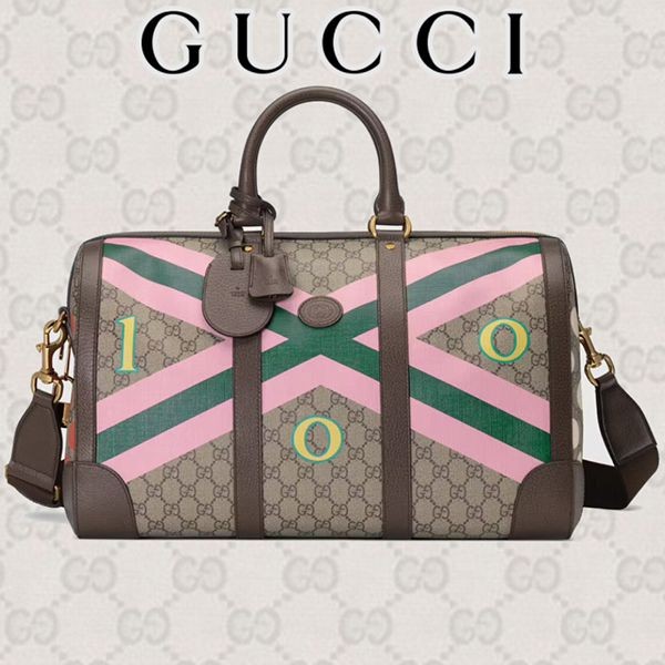 グッチ★100 ジオメトリック プリント ダッフルバッグ★すぐ届く681133UQHGG8679