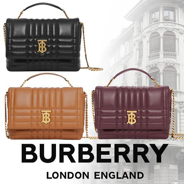 【バーバリー】スモール キルティング ローラ サッチェル 80494471