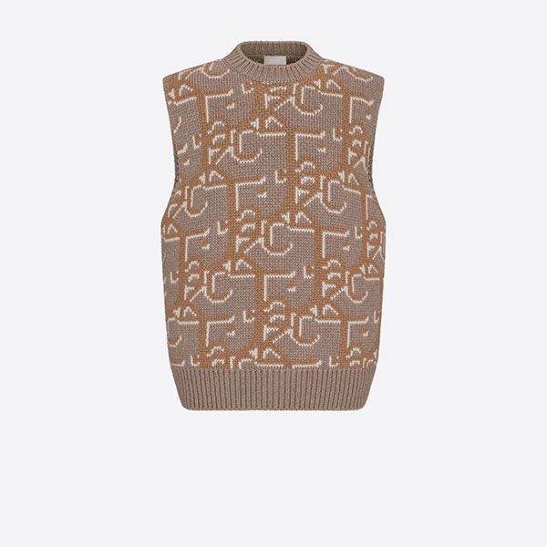 大人気定番【ディオール】CACTUS JACK オーバー ノースリーブ セーター283M654AT357_C185