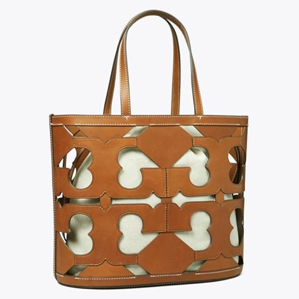 トリーバーチ コピー カゴバッグ カットアウト レザー スモール トートバッグ 3色 134575