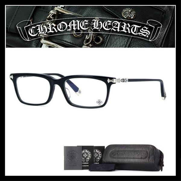 プレゼントに最適クロムハーツ FUN HATCH A メガネ コピー ブラック