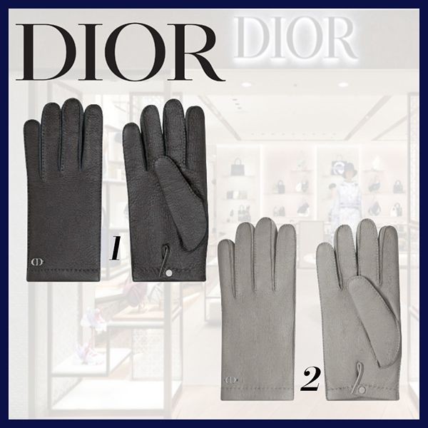 《大人気》ディオール コピー CD ICON グローブ グレインドカーフスキン 2色 5023RUACH_H00N