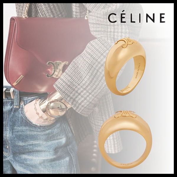 超入手困難セリーヌ トリオンフ ラージ リング スーパーコピー ゴールド460HW6BRA