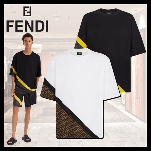 【手元に在庫有】フェンディ ブルージャージー Tシャツ スーパーコピー 2色 FAF682AN68F1KRQ