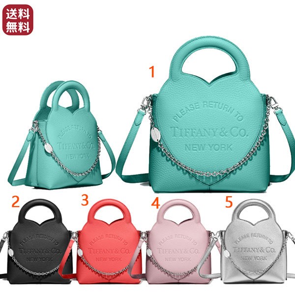 NEWカラー完売必須ティファニー◆ハート レザーミニショルダーバッグ 偽物 72017560