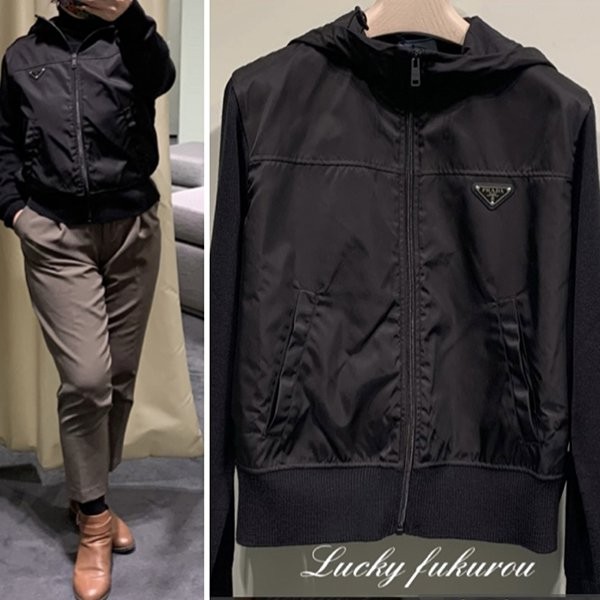 【かわいくて上品♪】プラダ 偽物OUTLET 異素材CAPPUCCIOカーディガンP25155WOOL F