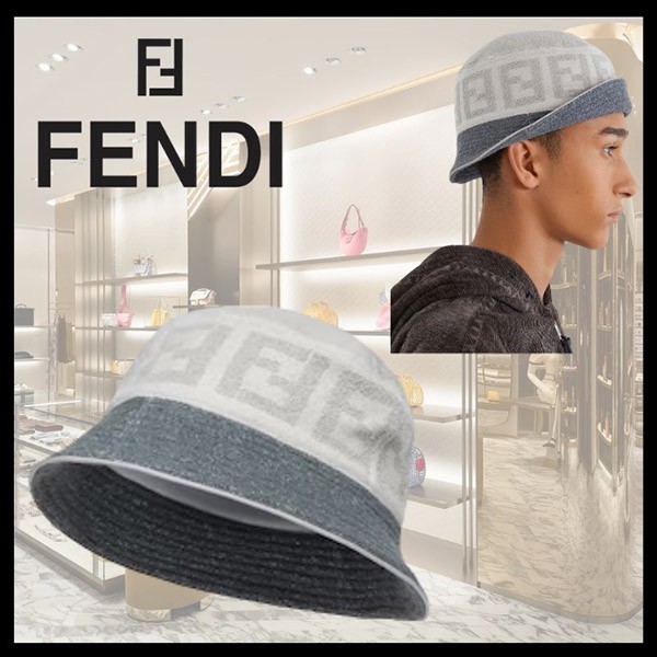 人気アイコン！即発送フェンディ 偽物 テリー バケットハット FFモチーフ コットン FXQ958AN94F0QZ0