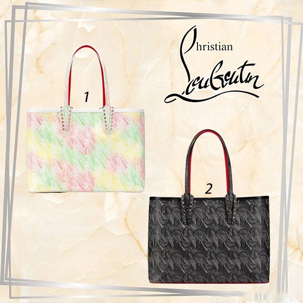 注目!クリスチャンルブタン 偽物 Cabata スモール トートバッグ 2色 3225334W549