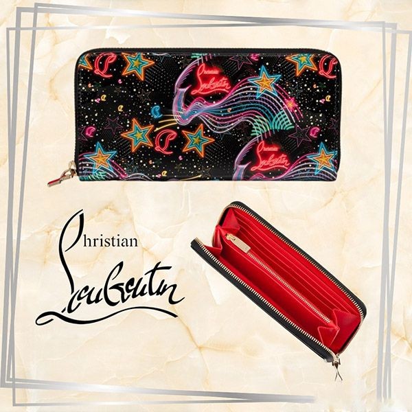 【手元に在庫有】クリスチャンルブタン 偽物 Panettone ジッパーウォレット 財布 1235018H498