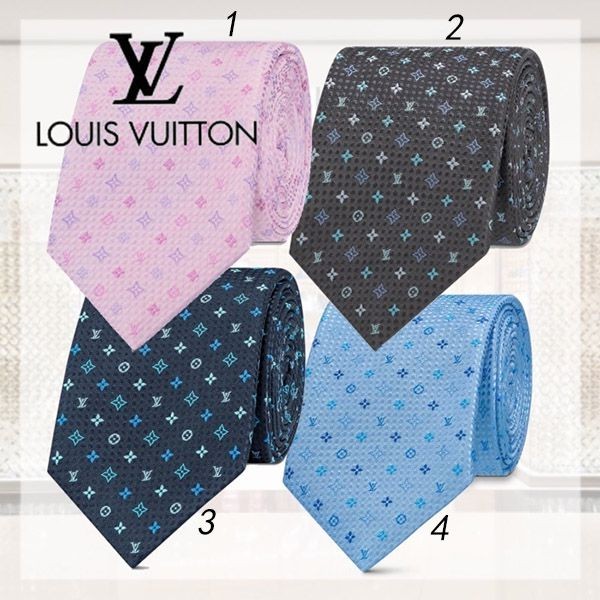 プレゼントに最適ルイヴィトン クラヴァット エンブレイスド ネクタイ 偽物 4色 M78014